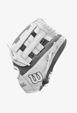 Wilson 2024-2025 A1000® IF12 12” Infield Fastpitch Softball Glove RHT - White/Grey