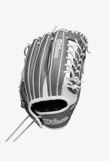 Wilson 2024-2025 A1000® T125 12.5” Outfield Fastpitch Softball Glove RHT - White/Grey