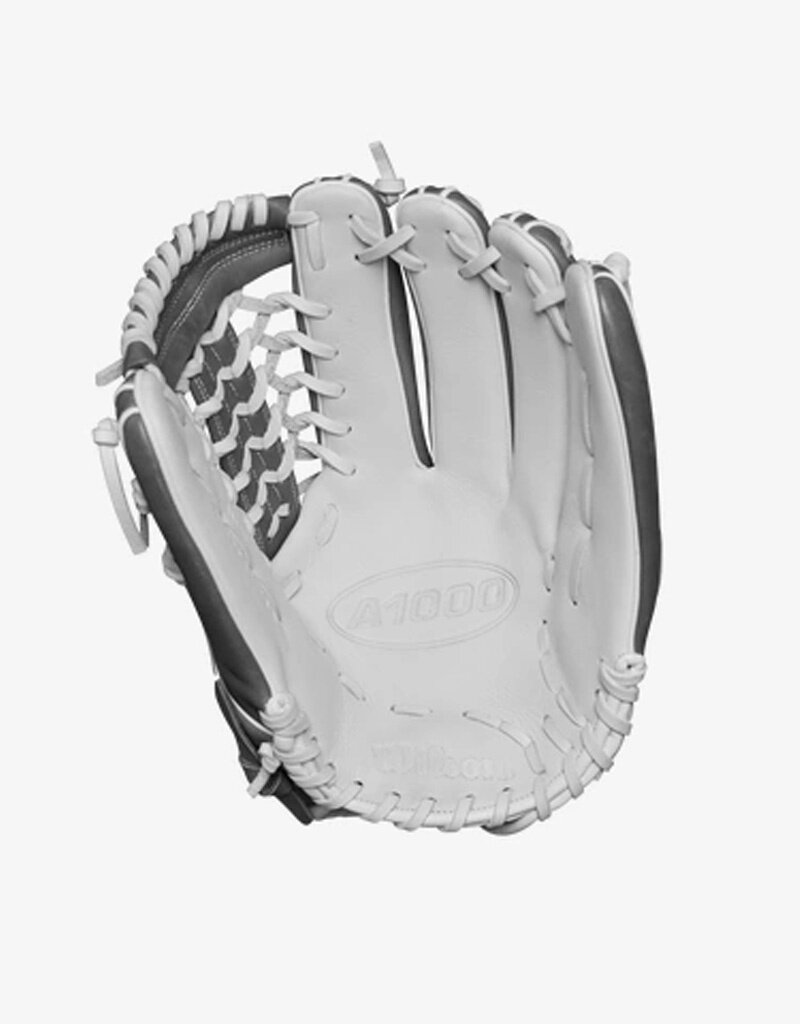 Wilson 2024-2025 A1000® T125 12.5” Outfield Fastpitch Softball Glove RHT - White/Grey