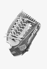 Wilson 2024-2025 A1000® T125 12.5” Outfield Fastpitch Softball Glove RHT - White/Grey