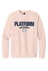 Platform Elite VB Unisex Ringspun Fleece Crewneck-Rosewater Pink