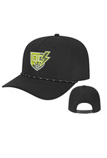 QC Strikers Athletic Rope Cap - Black/Black/White