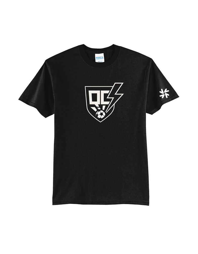 QC Strikers Unisex Short Sleeve Tee-Black