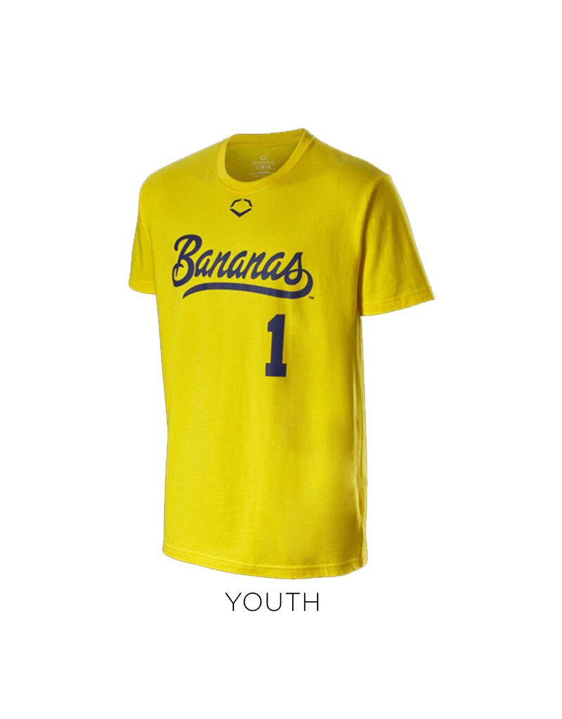 EvoShield Youth Evo Bananas Cotton Tee - Yellow