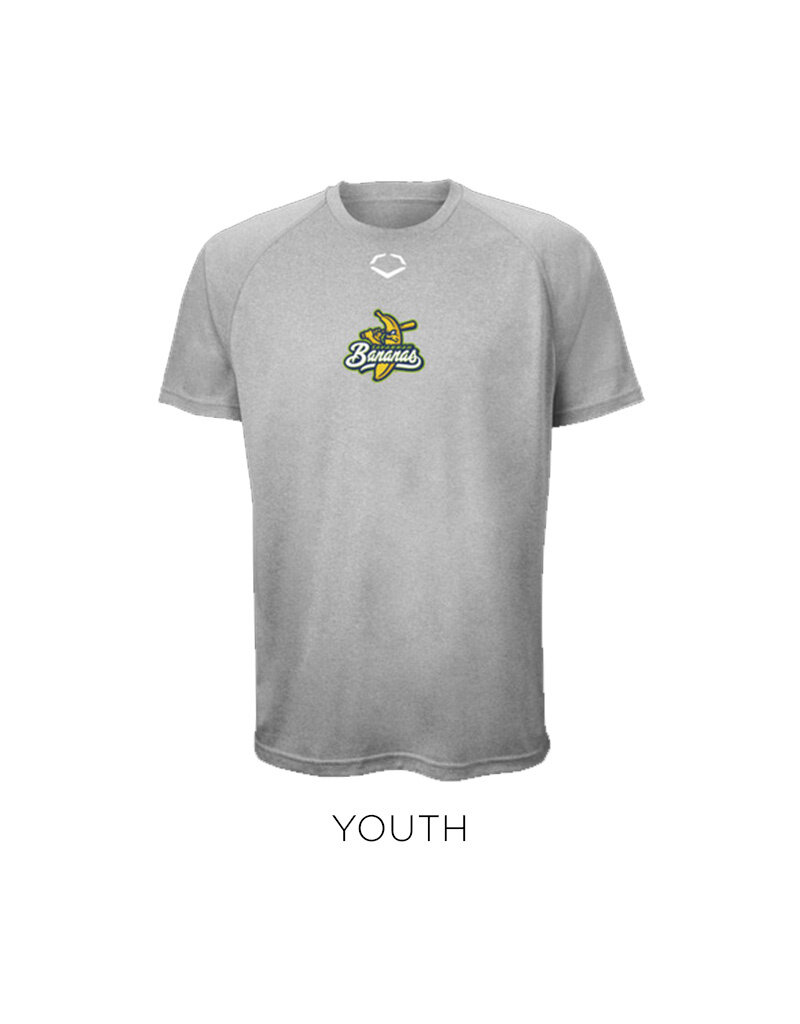 EvoShield Youth Bananas EvoShield Tech Tee - Heather Grey