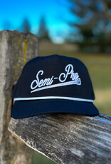 Semi-Pro Co. Semi-Pro Co. 5 Panel Rope Cap - Black