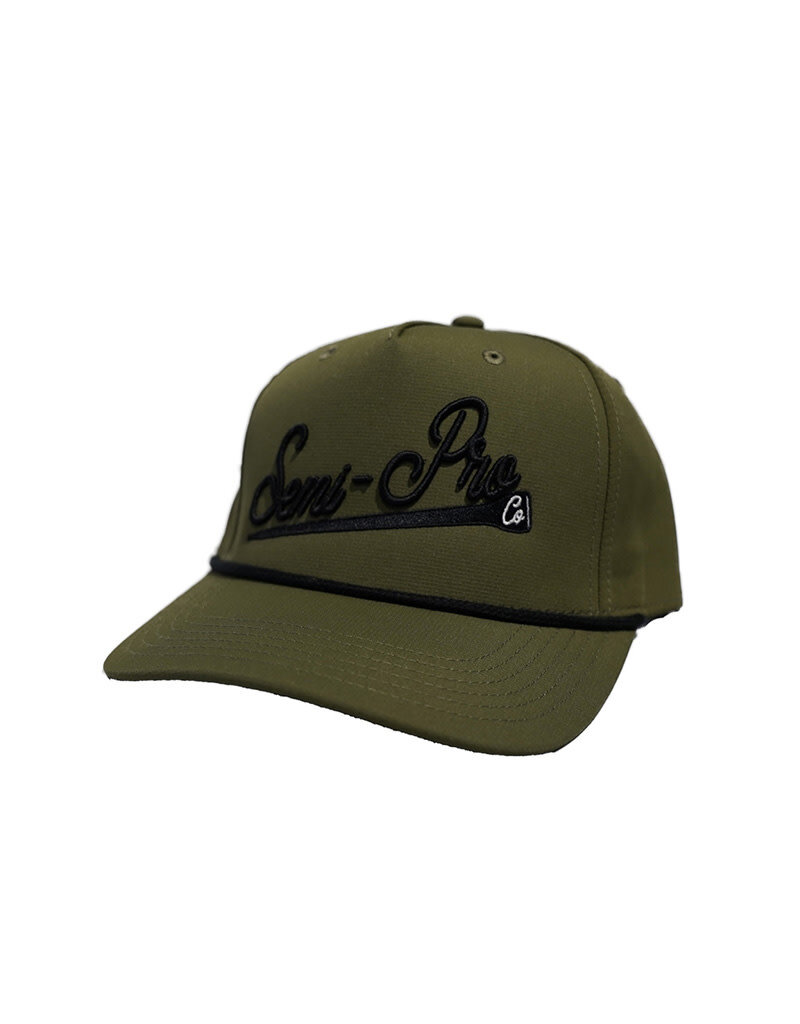 Semi-Pro Co. Semi-Pro Co. 5 Panel Rope Cap - Olive