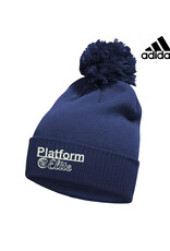 Adidas Platform Elite Adidas Solid Cuffed Pom Beanie-Navy