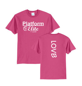 Platform Elite Short Sleeve Team Tee-Pink
