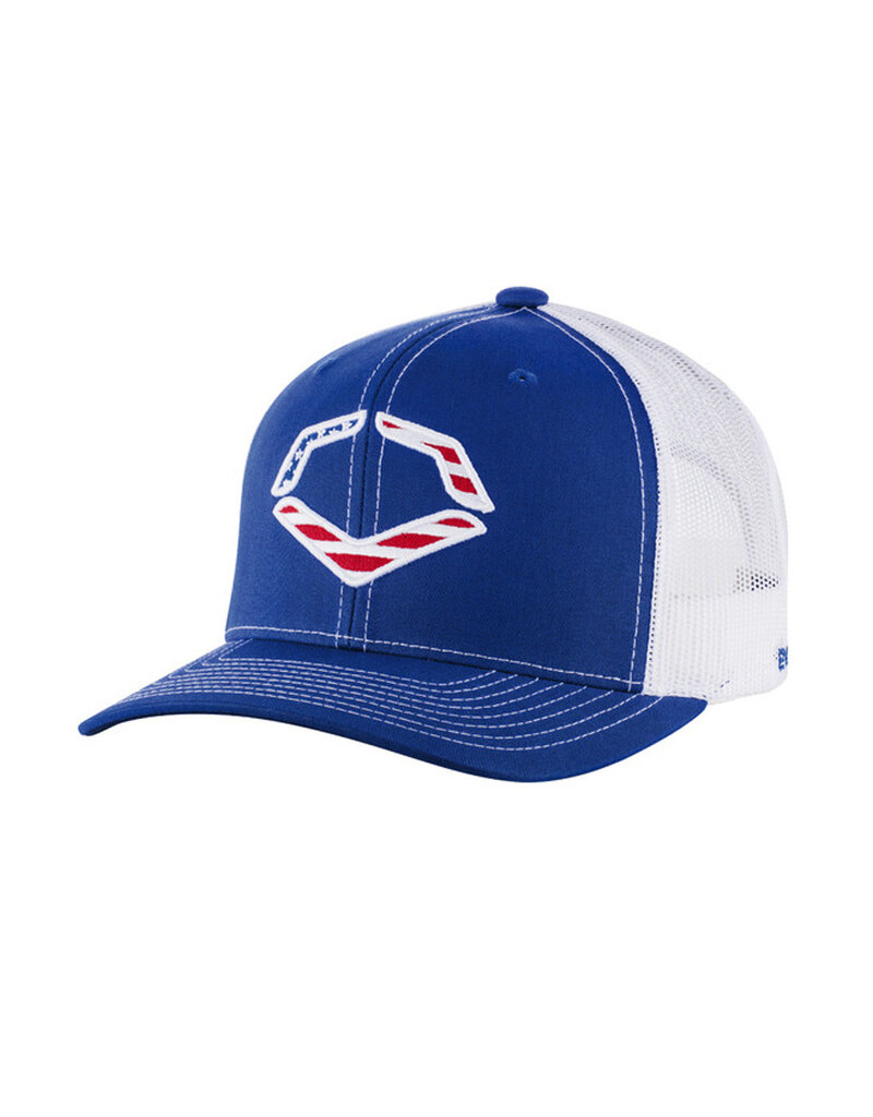 EvoShield Evoshield USA Flag/Evo Logo Snapback Cap - Royal