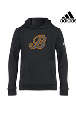Adidas Barnstormers Baseball Adidas Youth Fleece Hooded Sweatshirt- Black