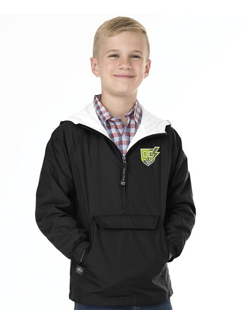 QC Strikers Charles River Men Classic Solid Pullover-Black