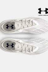 Under Armour UA Magnetico Elite 4 FG Men's Soccer Cleats - White/WhiteClay/Metallic Silver