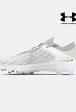 Under Armour UA Magnetico Elite 4 FG Men's Soccer Cleats - White/WhiteClay/Metallic Silver