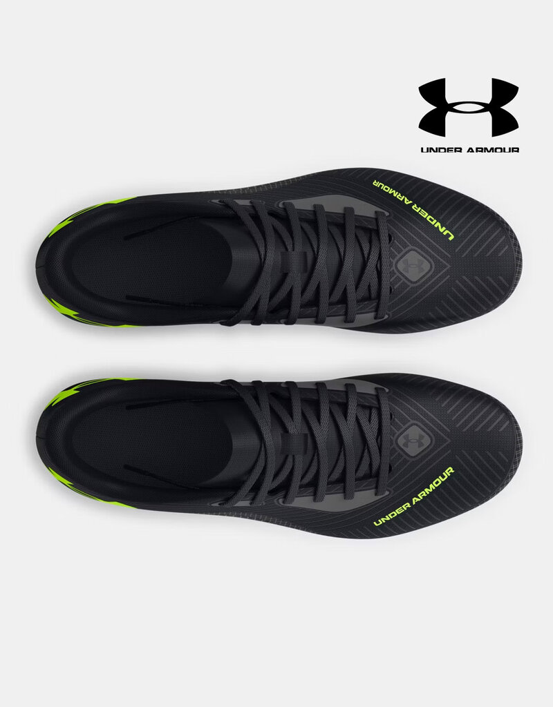 Under Armour UA Shadow Select 2 FG Jr. Kids' Soccer Cleats - Black/CASTLEROCK/High Vis Yellow