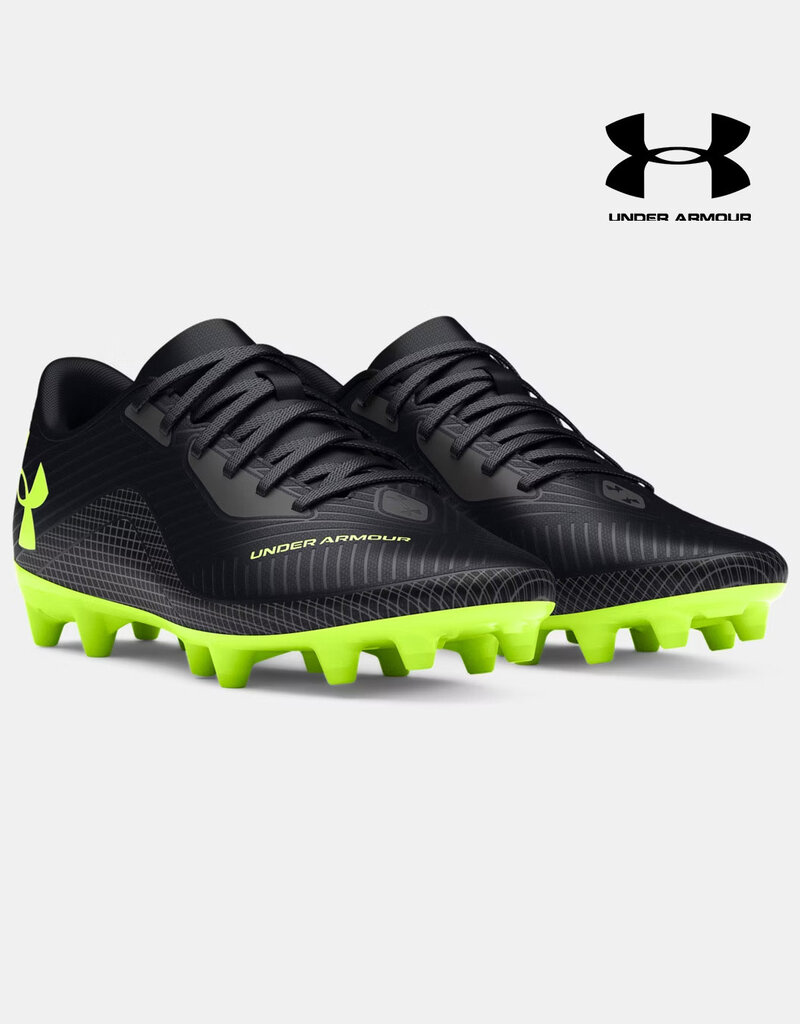 Under Armour UA Shadow Select 2 FG Jr. Kids' Soccer Cleats - Black/CASTLEROCK/High Vis Yellow