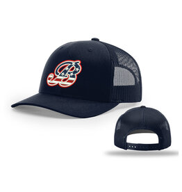 Barnstormer BB Richardson Pro Crown Mesh Back solid color Adjustable back cap Solid-navy