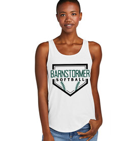Barnstormer SB District Women's Relaxed Tri Blend Relxed Tank-White