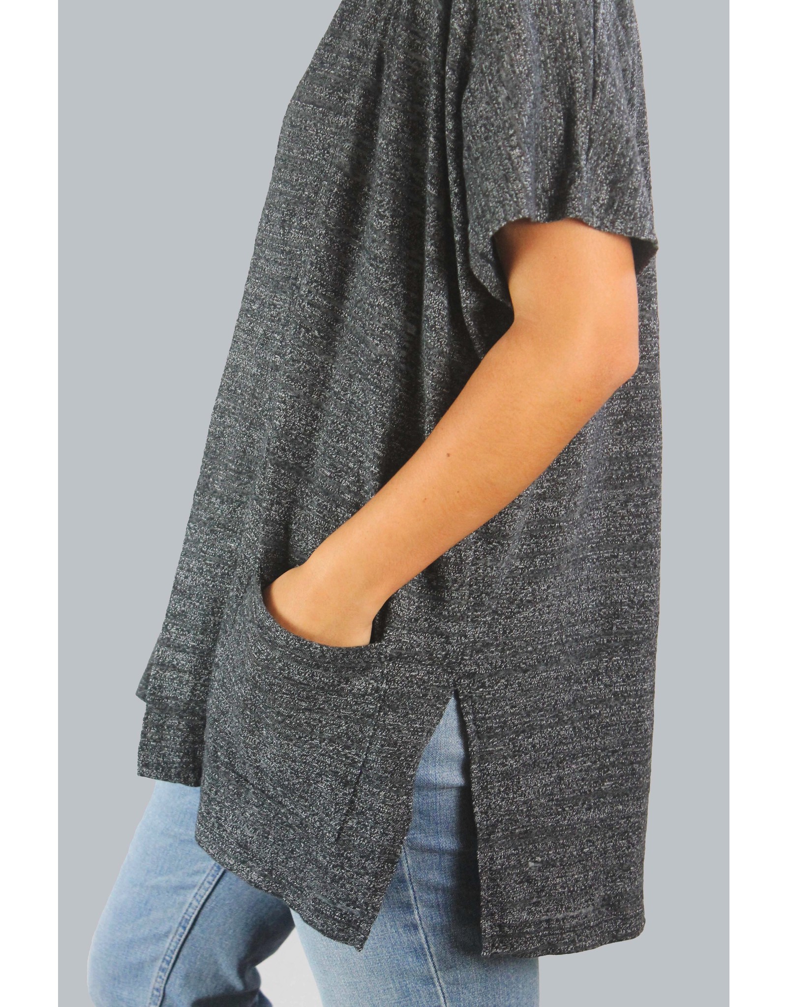 boxy cardigan black
