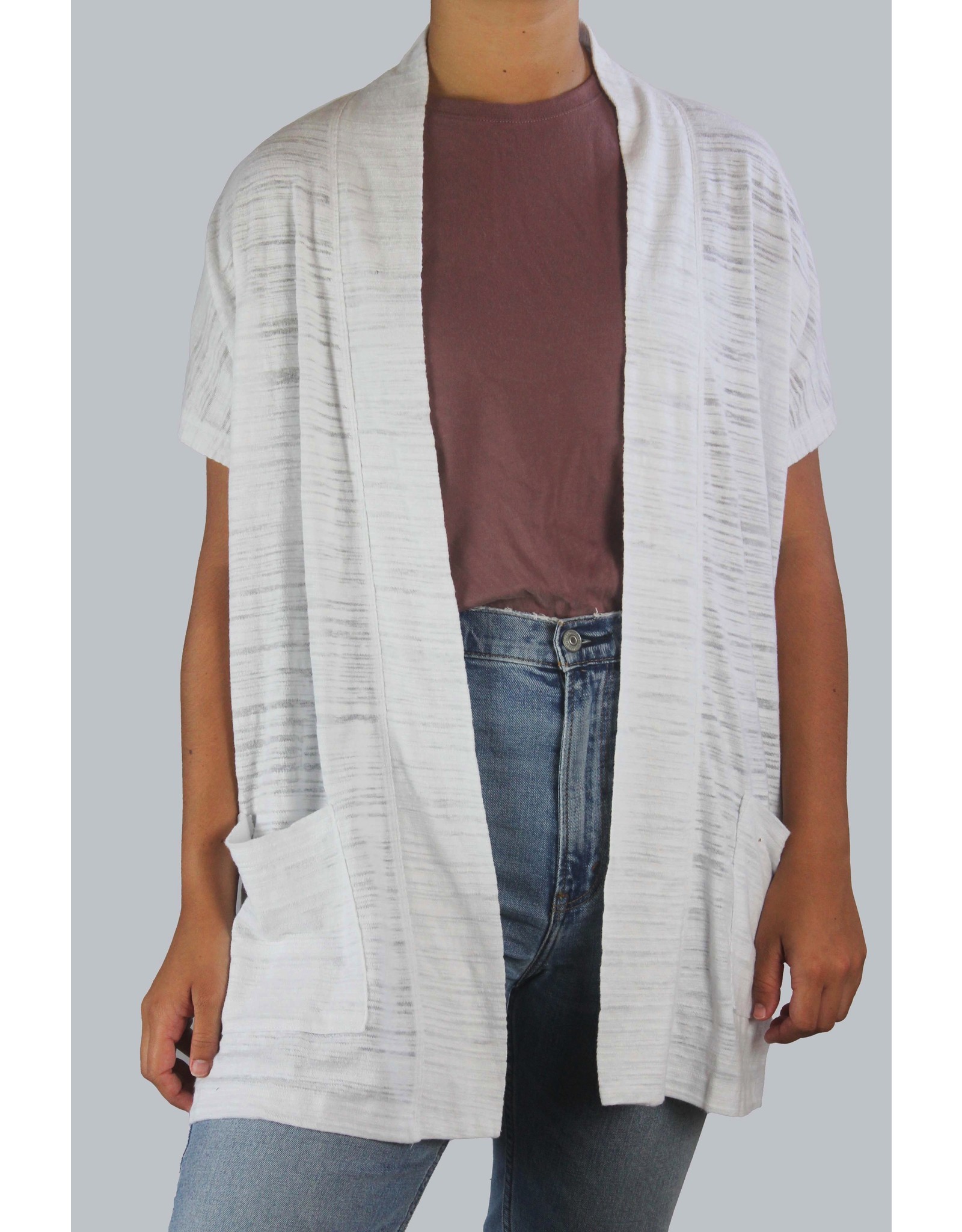 black boxy cardigan