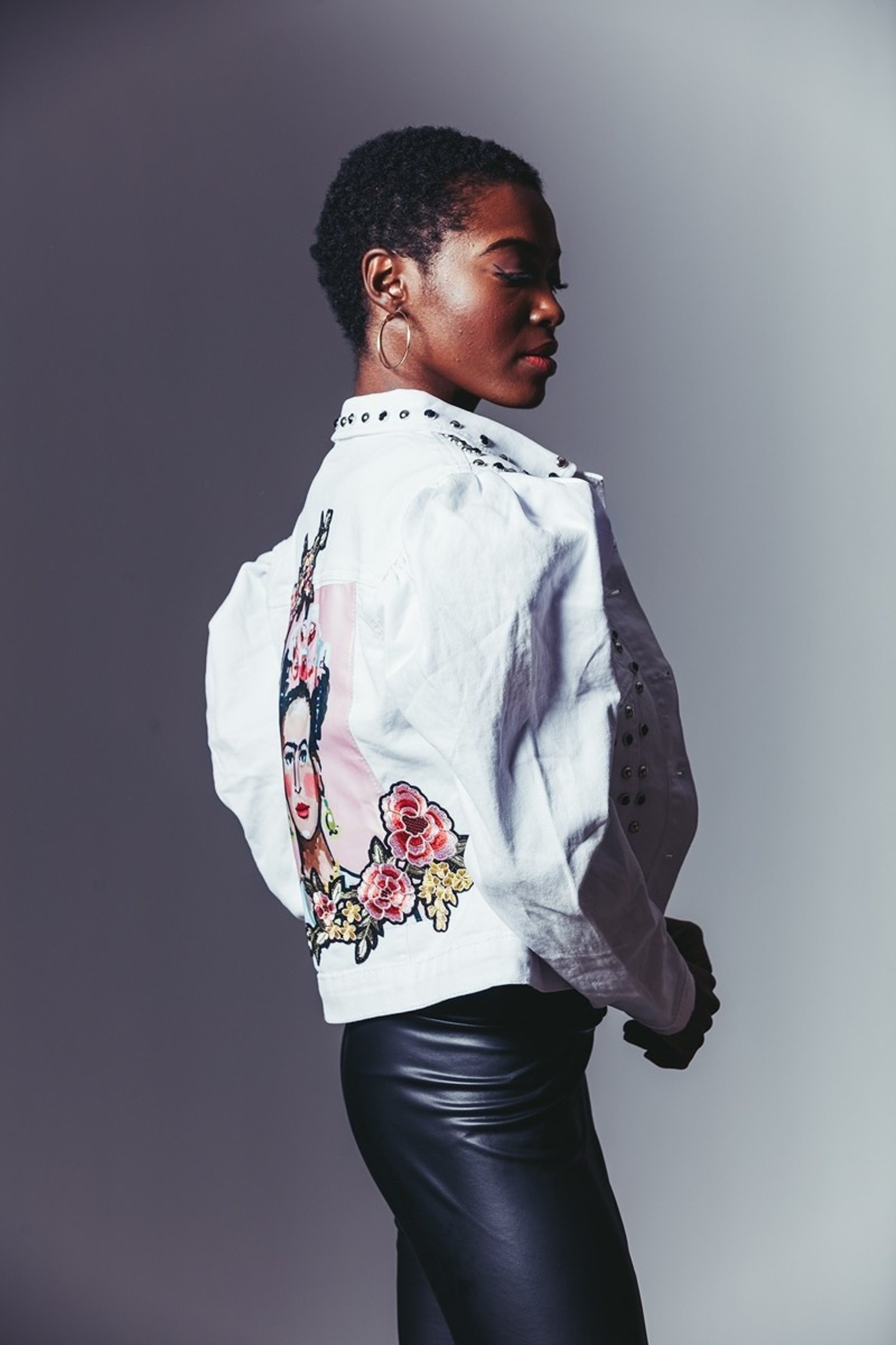 frida kahlo denim jacket