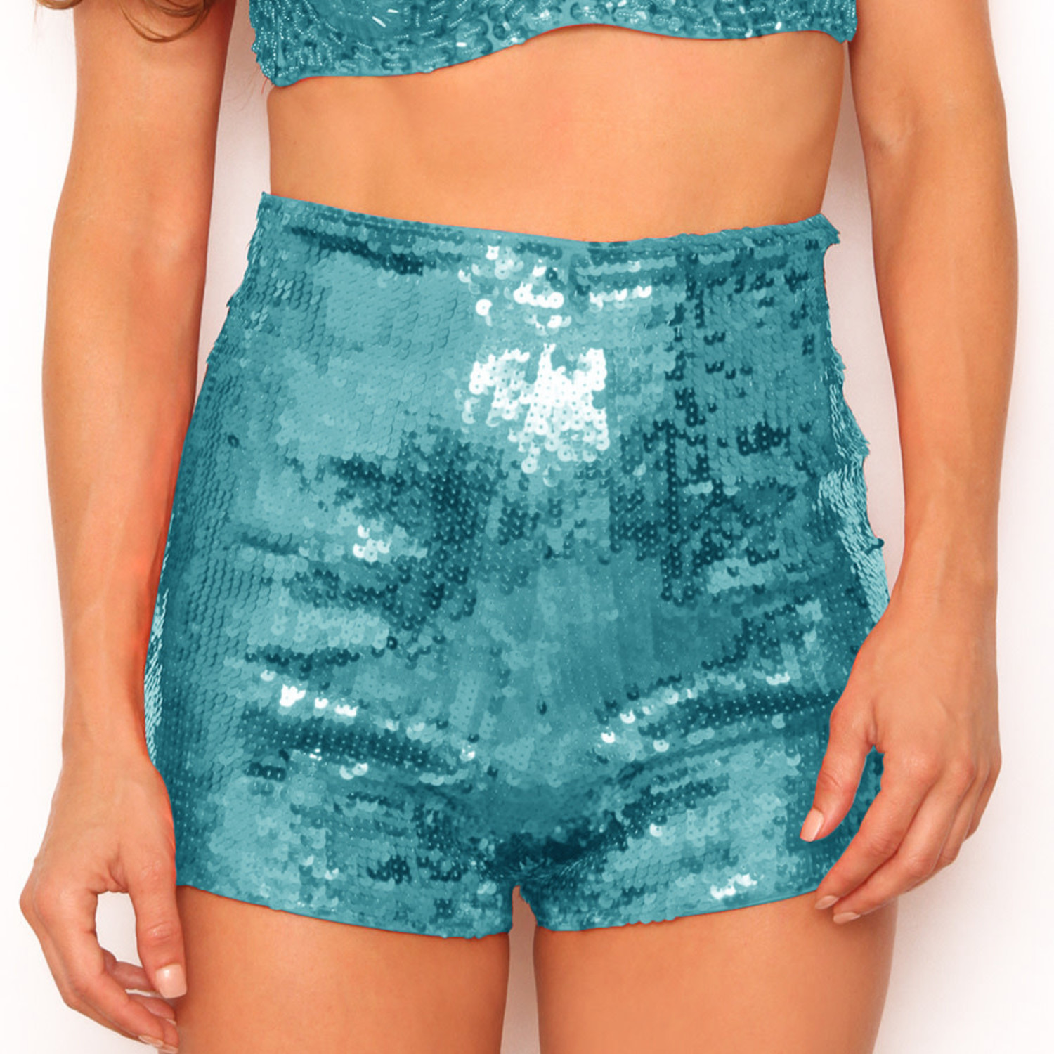 High Waisted Sequin Short - No Rules Fashion