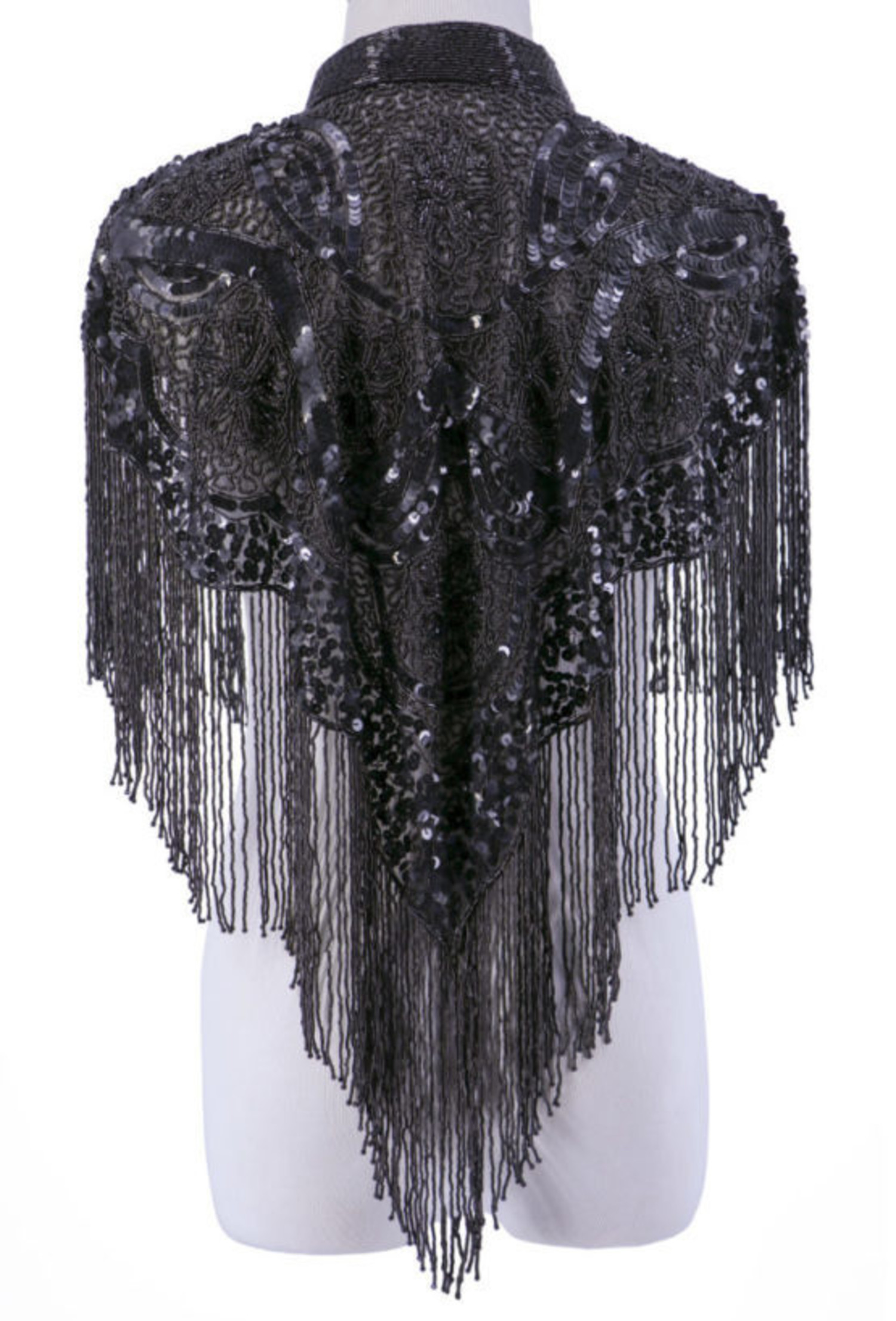 Beaded Scarf With Collar - No Rules Fashion