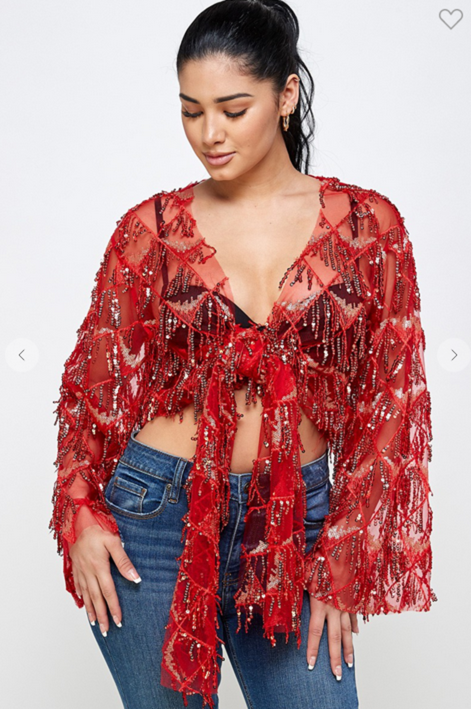 Sequin Wrap Front Cardigan | No Rules 