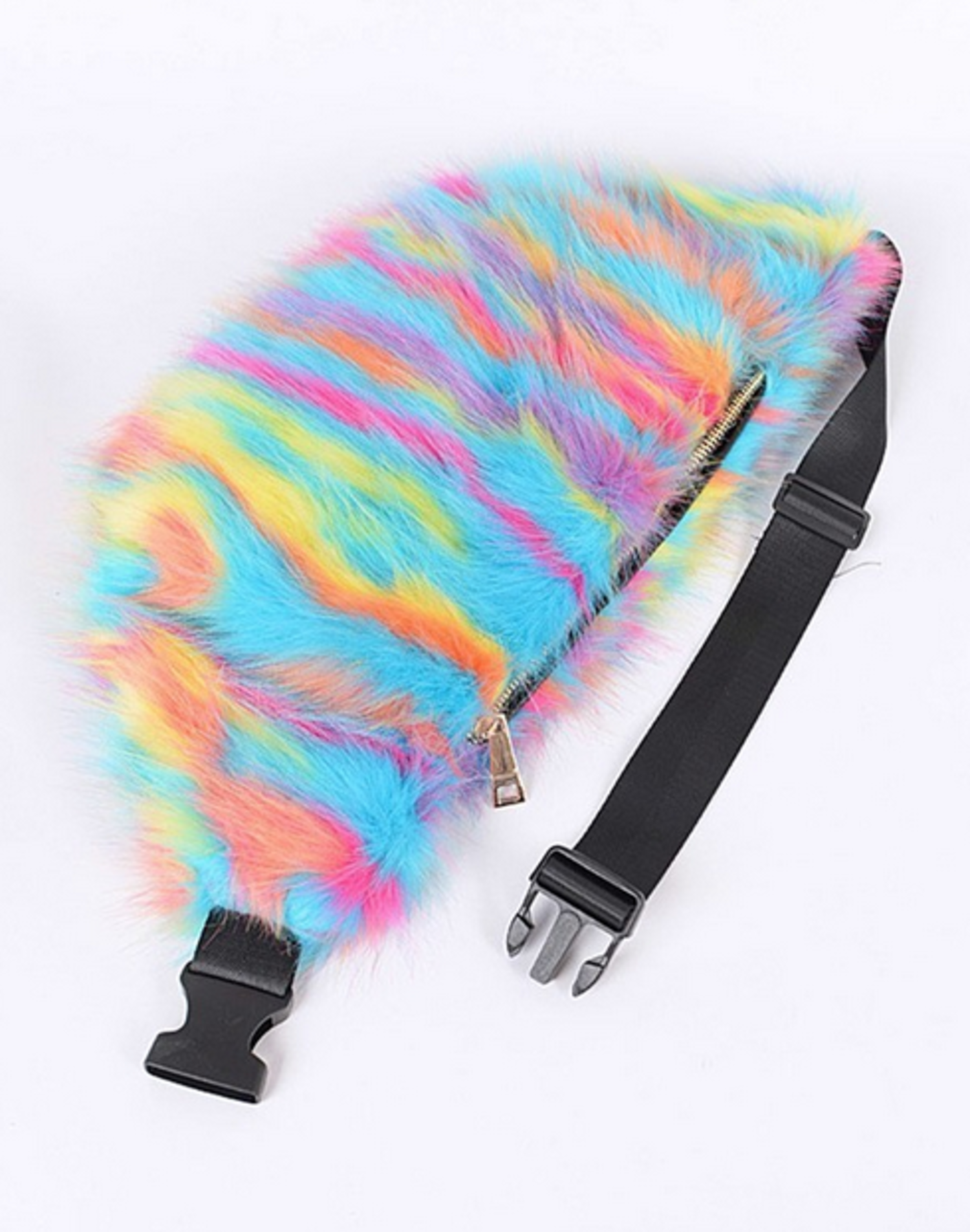 oversized fur fanny pack