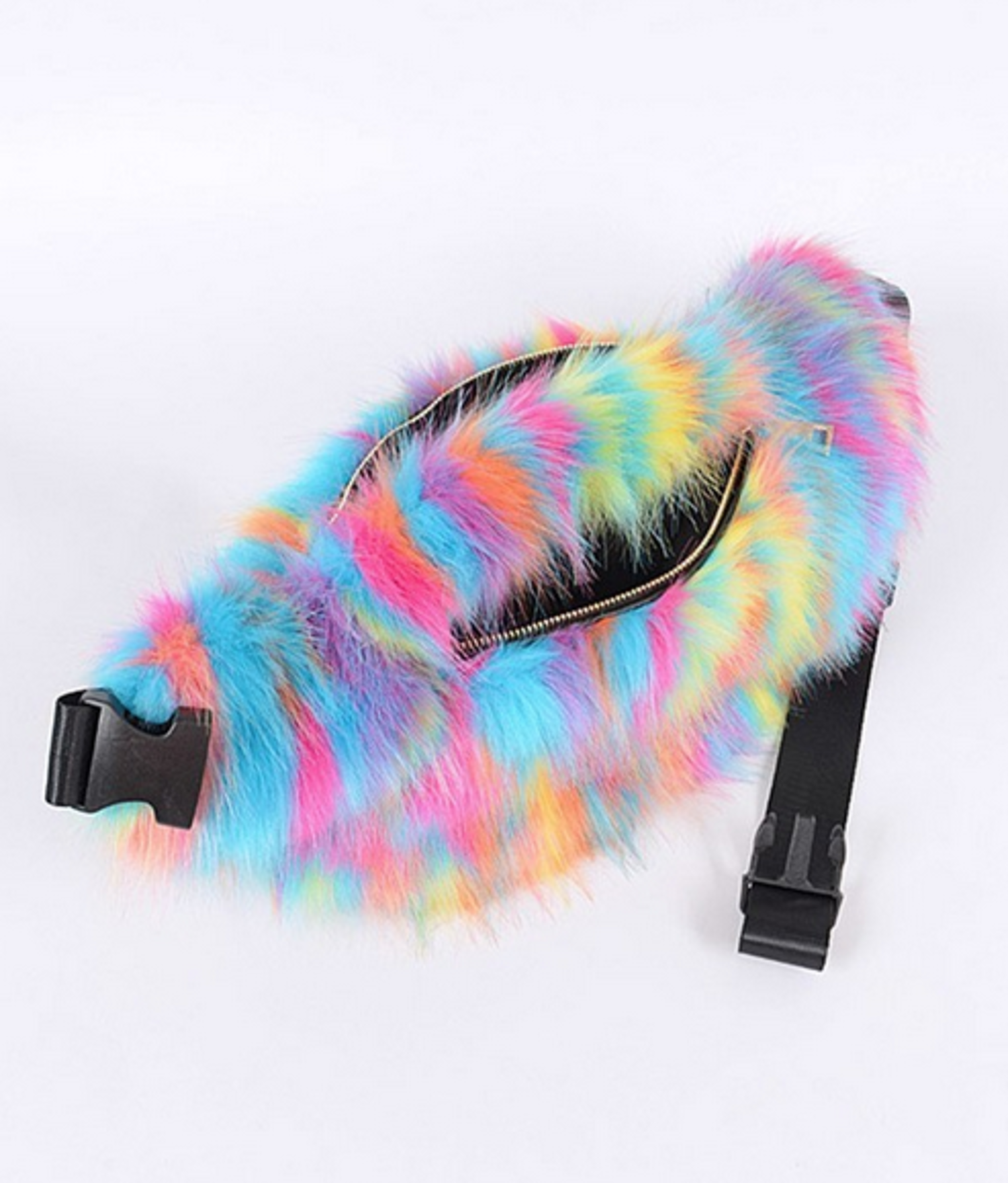 oversized fur fanny pack