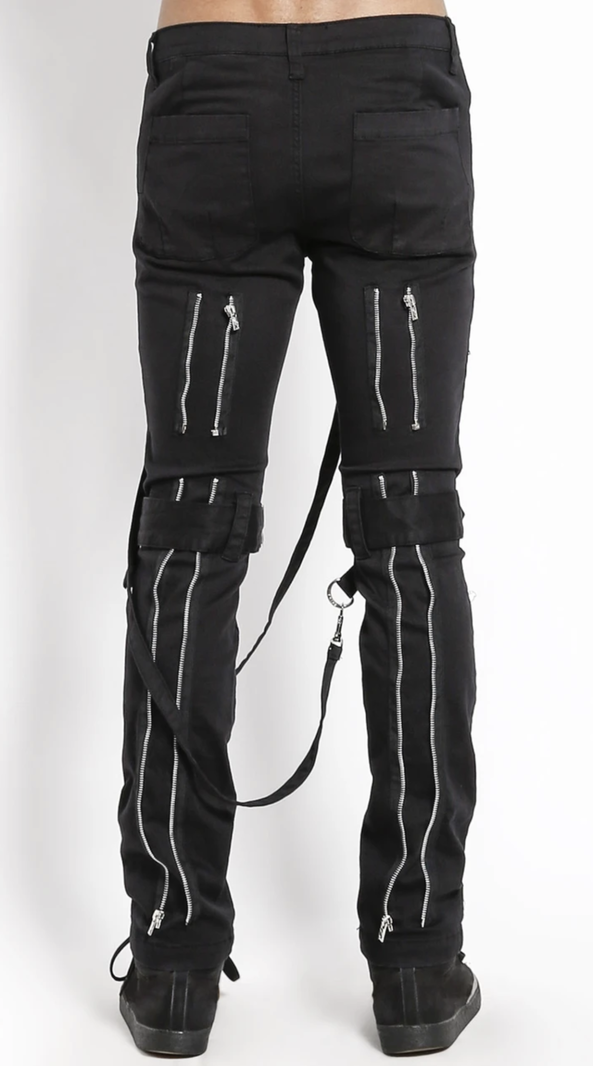 Tripp Straight-Leg Bondage Pants Black 