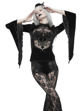 Gothic Velvet Lace Top
