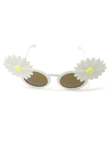 GIRLY Glitter Daisy Frame Sunglasses