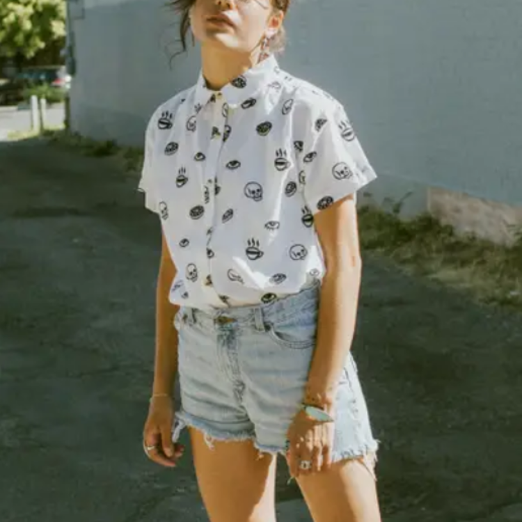 Morning Glory Button Up Shirt