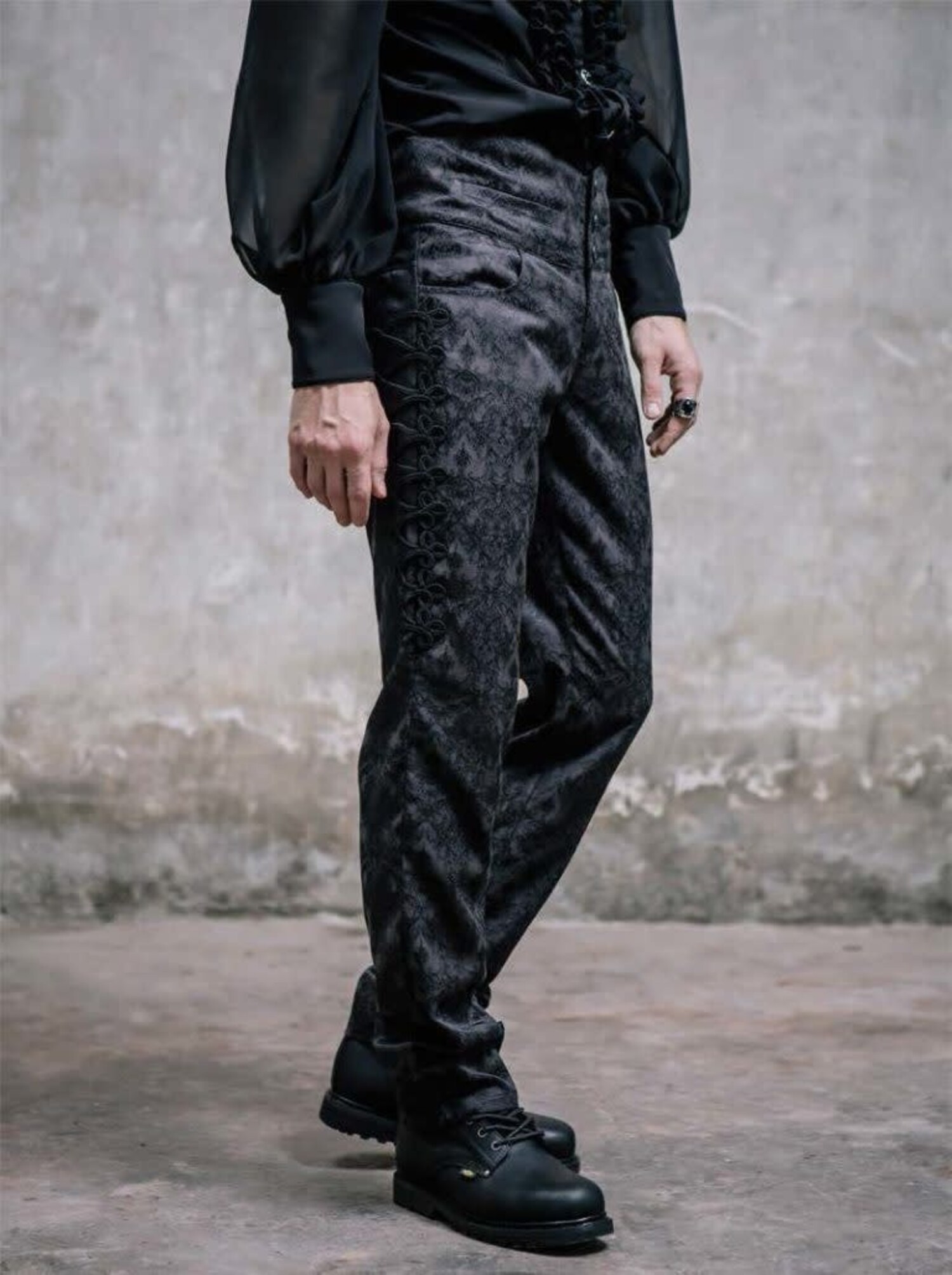 Gothic Brocade Trousers  No Rules - No Rules Fashion