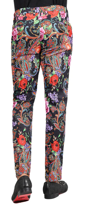 Mens floral dress pants best sale