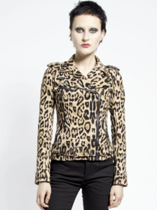 Wild Child Moto Jacket Leopard