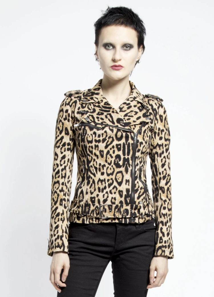 Wild Child Moto Jacket Leopard