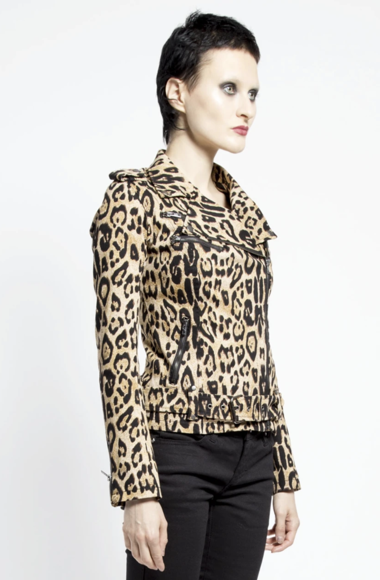 Wild Child Moto Jacket Leopard