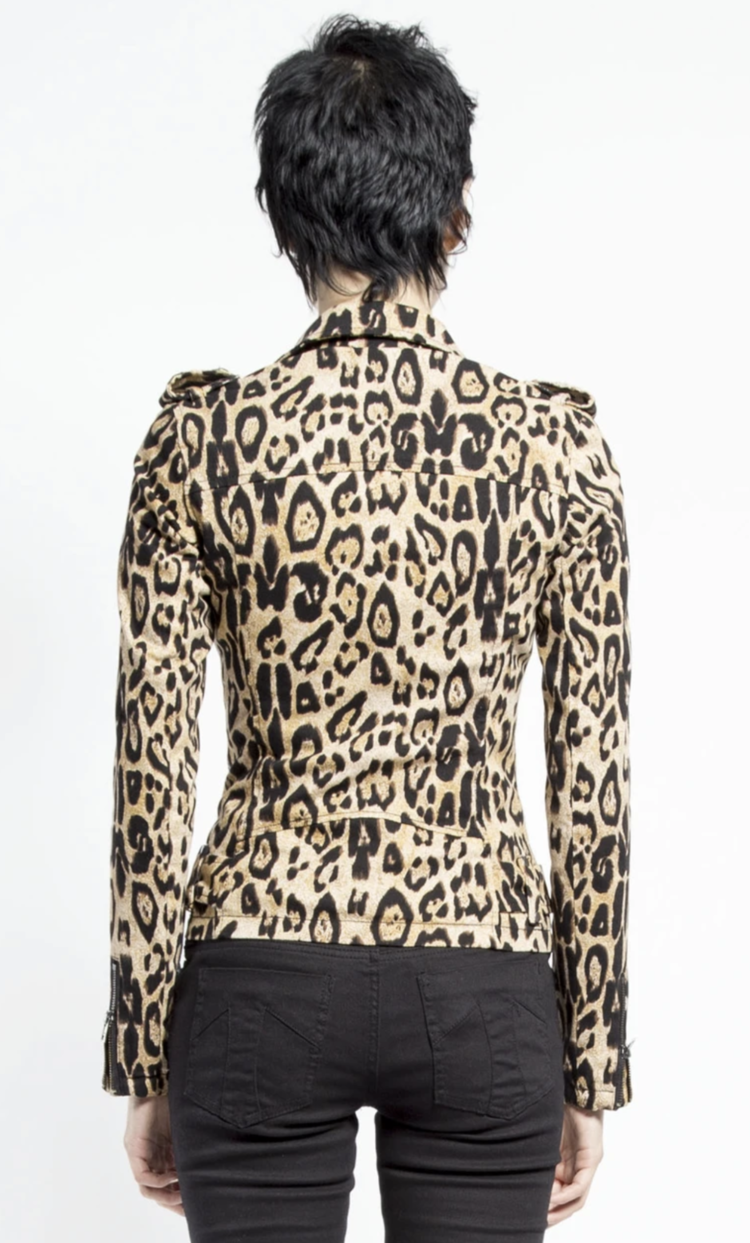 Wild Child Moto Jacket Leopard