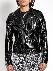 PVC Mens Moto Jacket
