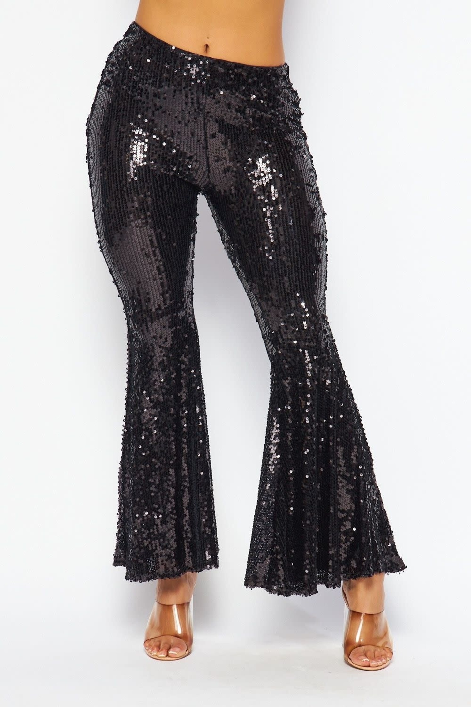 Sparkling Sequin High Waist Bell Bottoms For Women Glittery Wide Leg  Palazzo Sequin Flared Trousers For Disco Night Club From Luolinko, $13.22 |  DHgate.Com