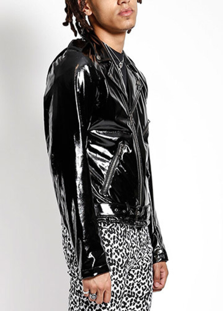 PVC Mens Moto Jacket