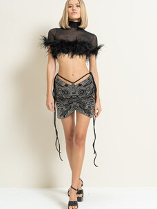 Embellished Butterfly Skirt