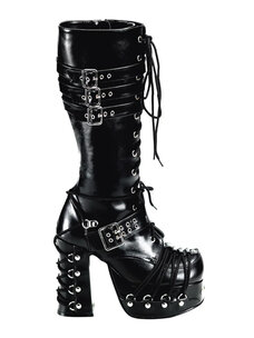 CHARADE206 Sexy Punk Lace-up Boots