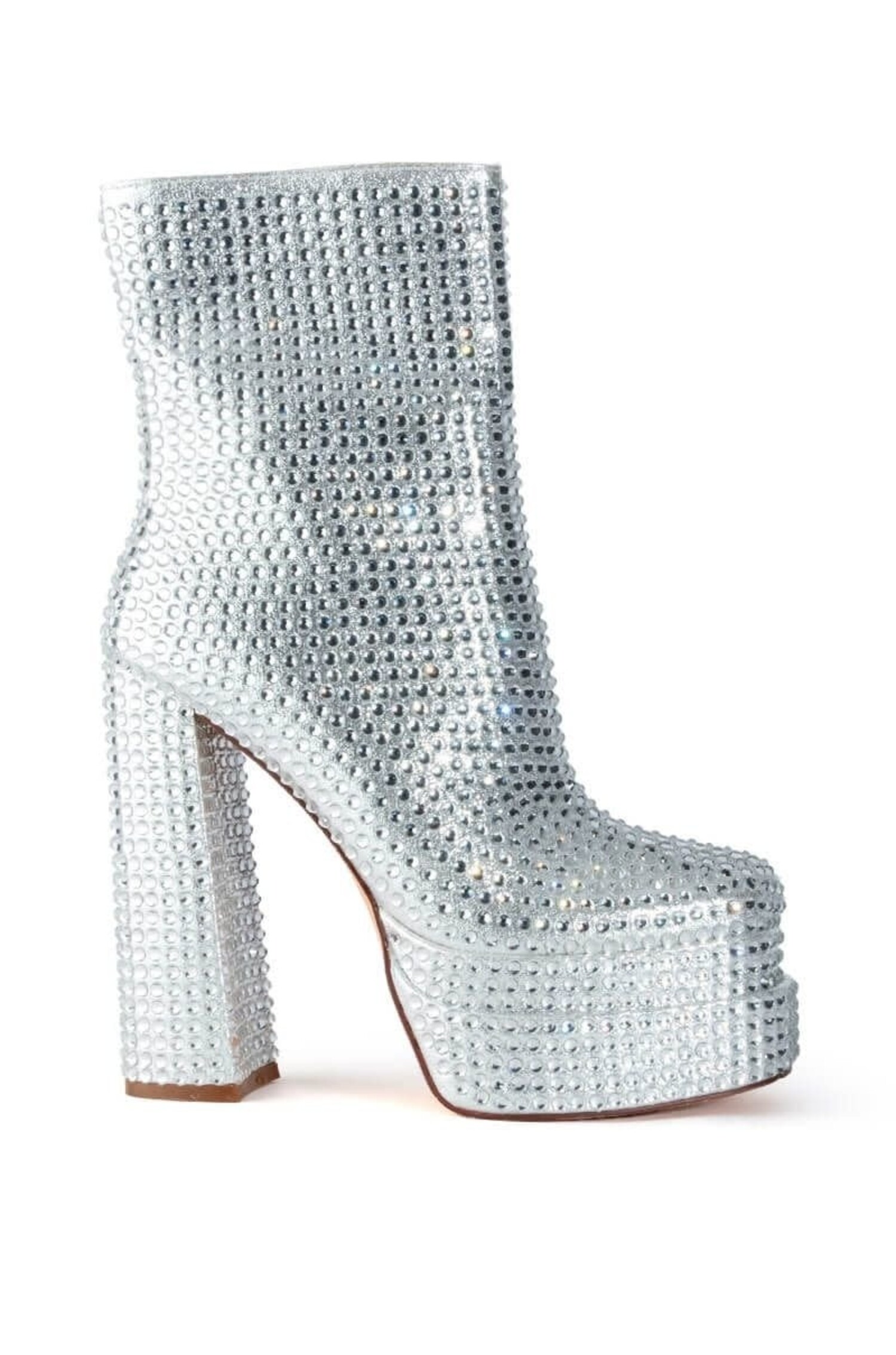 Rhinestone platform shop boots