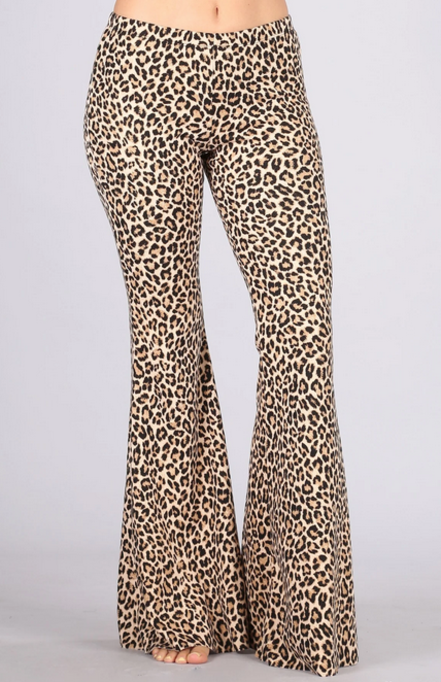 Leopard Print Velour Bell Bottoms | No Rules Fashion - No Rules