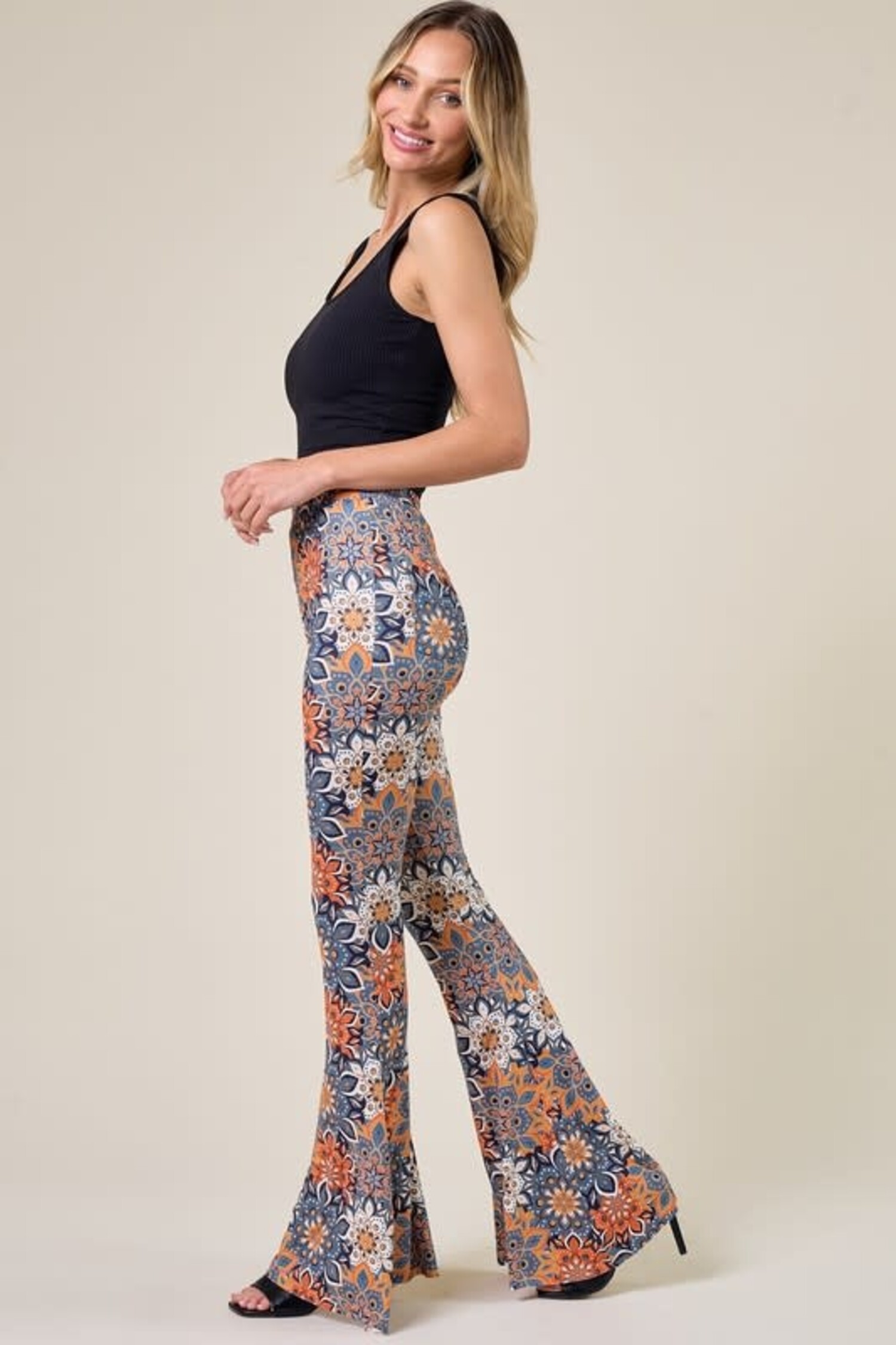 Stretchy Snake Print High Wasted Bell Bottom Pants – Motley Muse & The  Custom Clothing Boutique