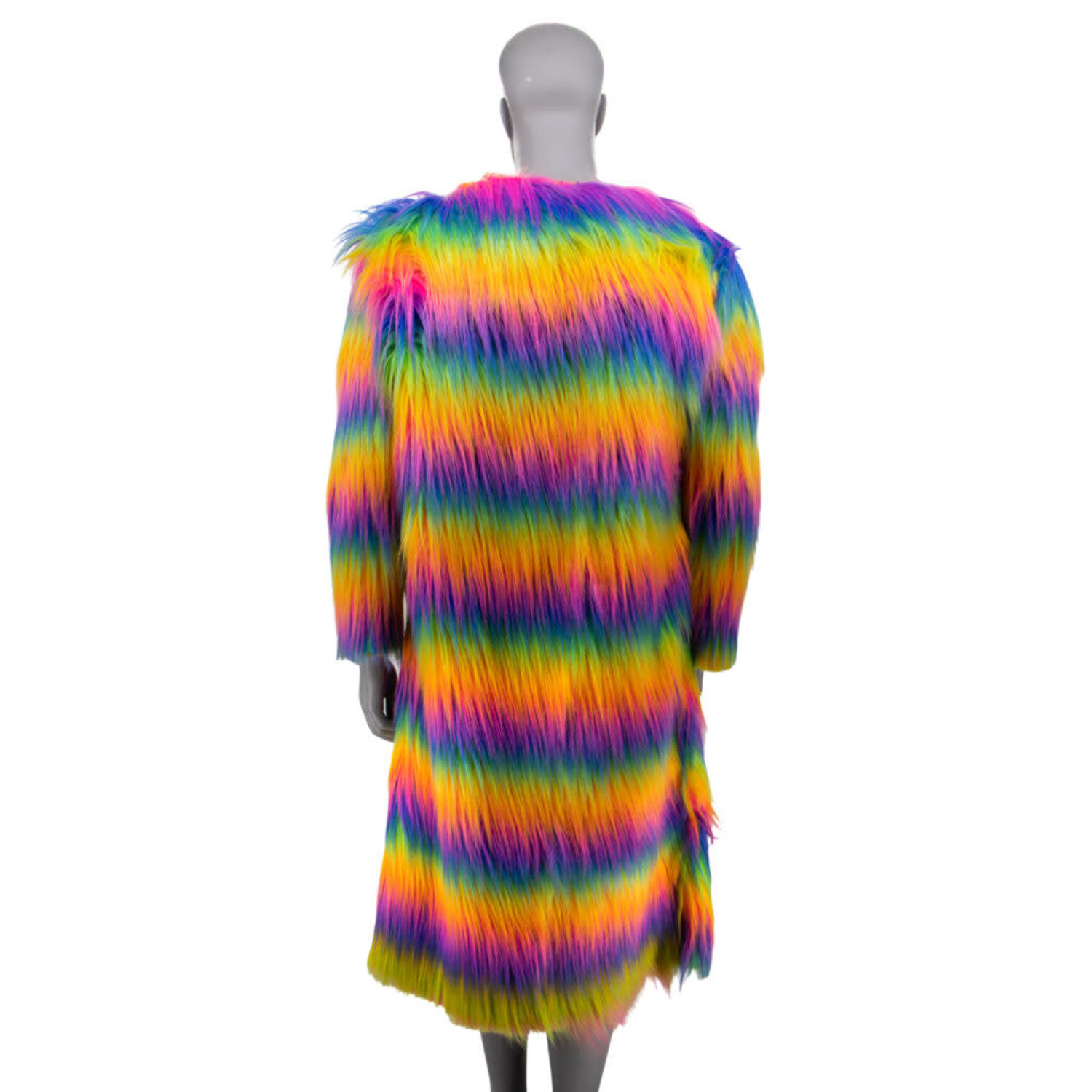 Rainbow Fur Jacket / Neon Ghost