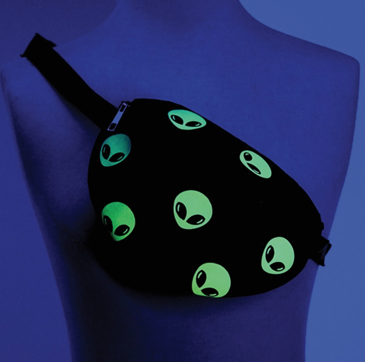 Glow in the Dark Alien Fanny Pack
